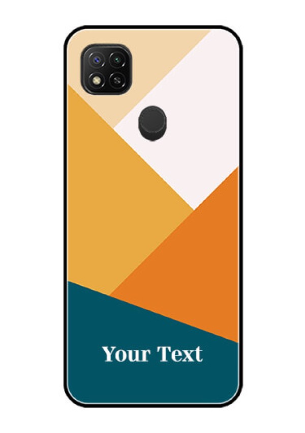 Poco C31 Personalized Glass Phone Case - Stacked Multi-colour Design