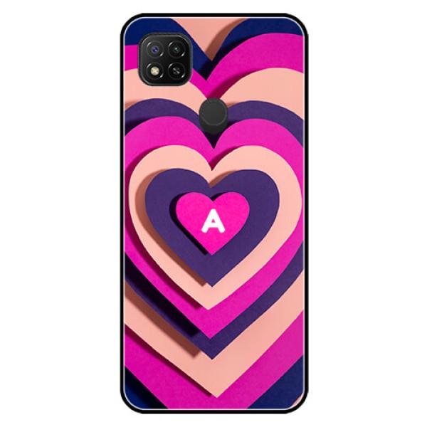 Poco C31 Custom Glass Mobile Case - Cute Heart Pattern Design Poco C31 Custom Glass Mobile Case - Cute Heart Pattern Design