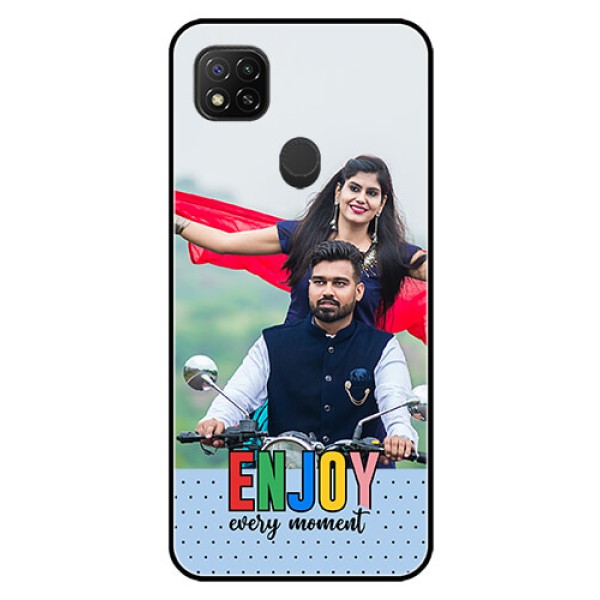 Poco C31 Photo Printing on Glass Case - Enjoy Every Moment Design Poco C31 Photo Printing on Glass Case - Enjoy Every Moment Design