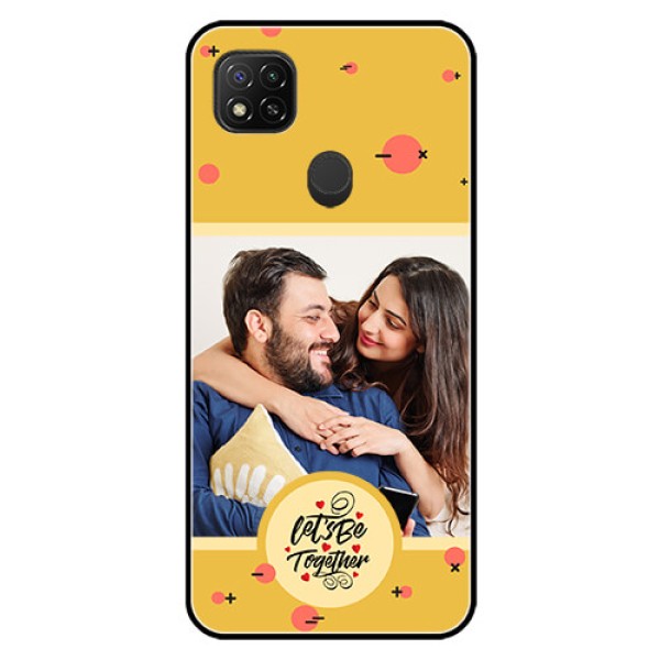 Poco C31 Photo Printing on Glass Case - Lets be Together Design