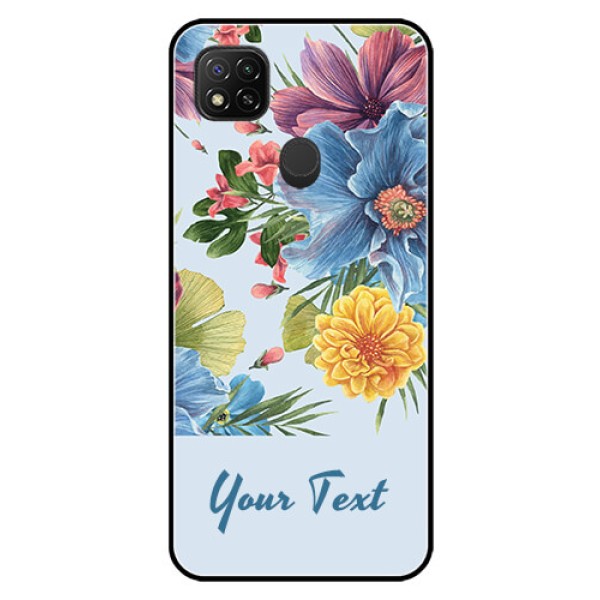 Poco C31 Custom Glass Mobile Case - Stunning Watercolored Flowers Painting Design Poco C31 Custom Glass Mobile Case - Stunning Watercolored Flowers Painting Design