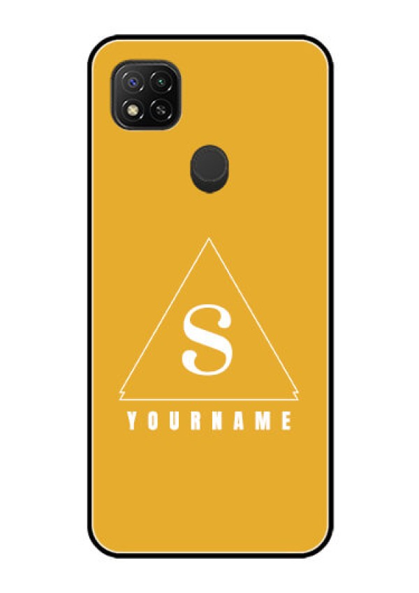 Poco C31 Personalized Glass Phone Case - simple triangle Design