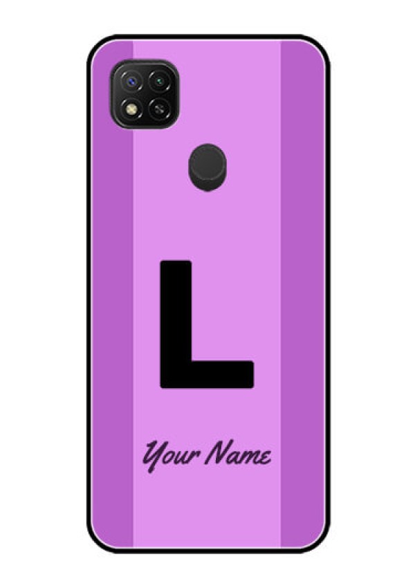 Poco C31 Custom Glass Phone Case - Tricolor custom text Design