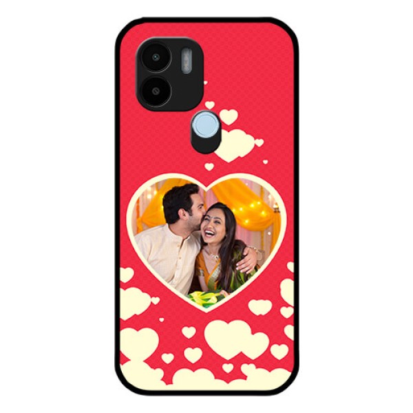 Poco C50 Custom Glass Mobile Case - Love Symbols Phone Cover Design