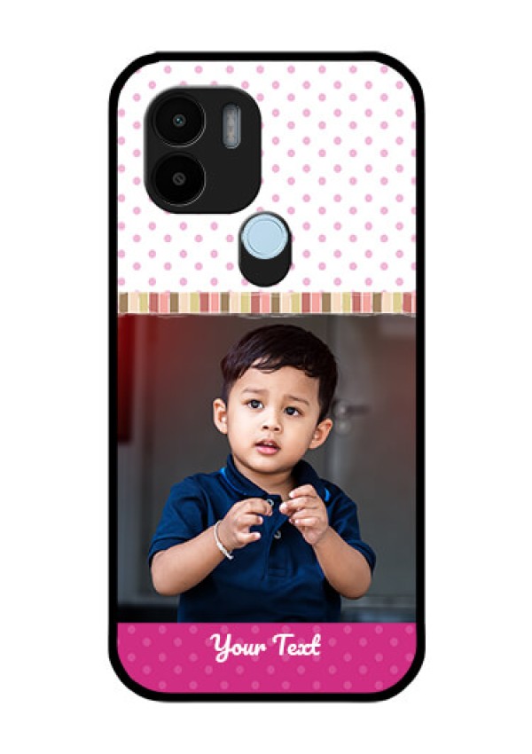 Poco C50 Photo Printing on Glass Case - Cute Girls Cover Design