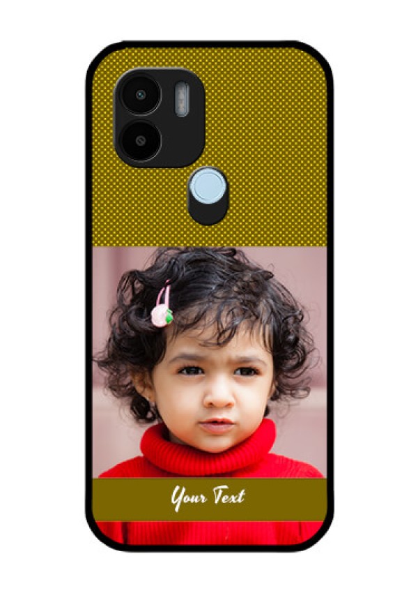 Poco C50 Custom Glass Phone Case - Simple Green Color Design