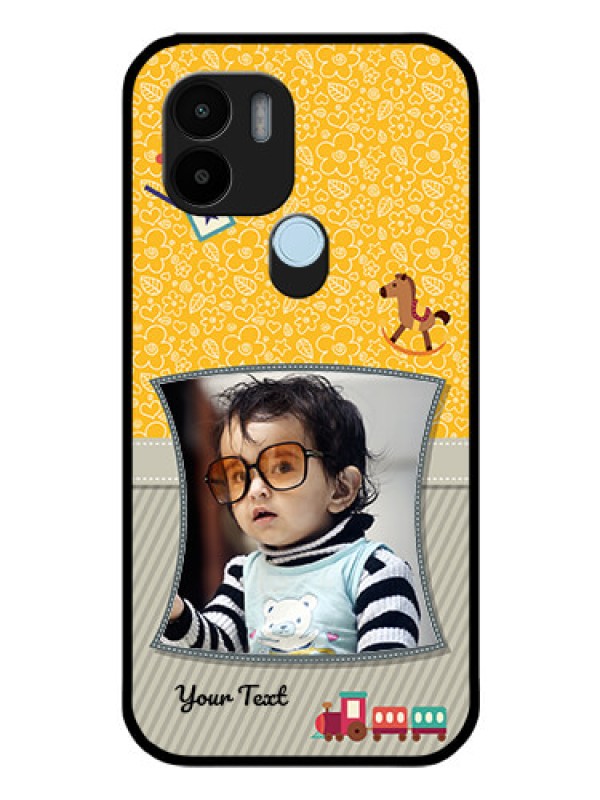 Custom Poco C50 Personalized Glass Phone Case - Baby Picture Upload Design