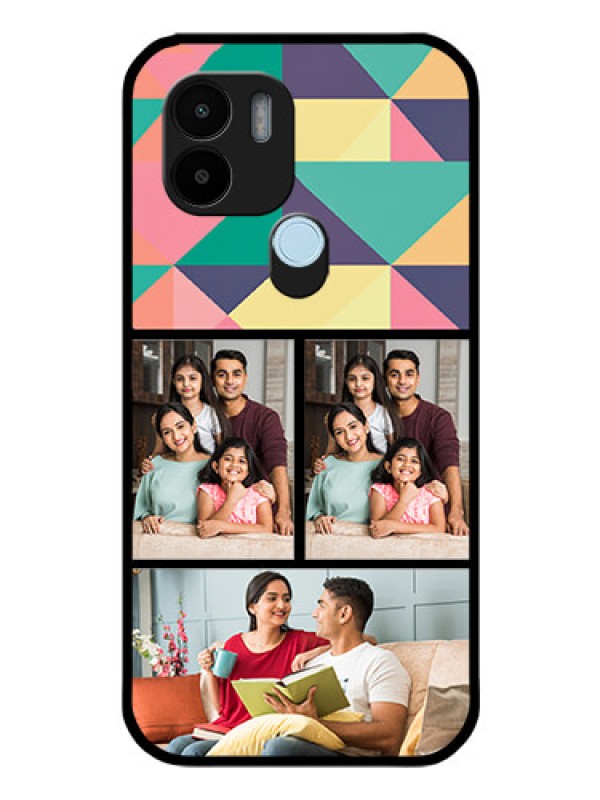 Custom Poco C50 Custom Glass Phone Case - Bulk Pic Upload Design