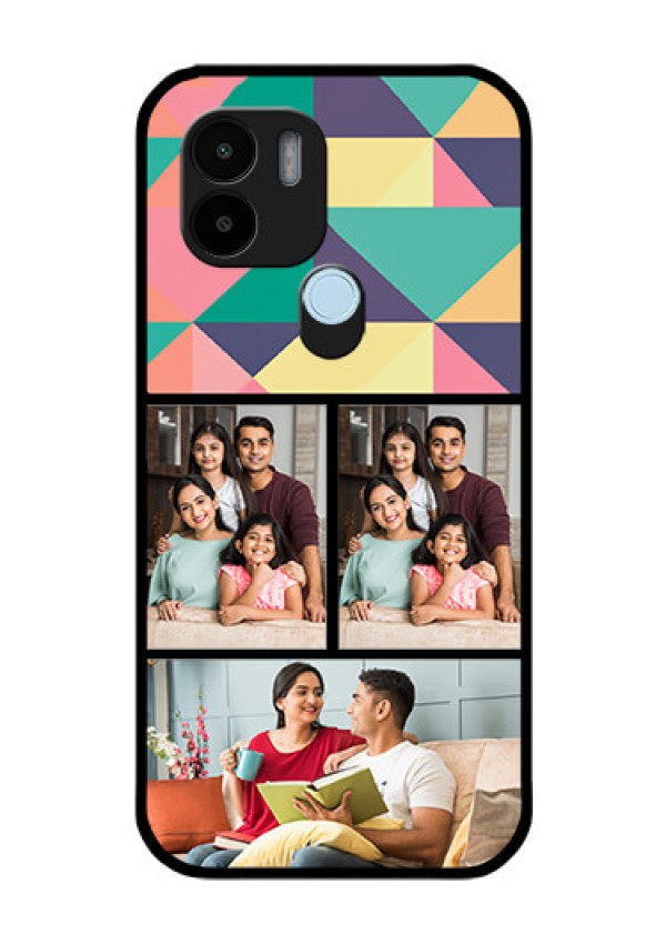Poco C50 Custom Glass Phone Case - Bulk Pic Upload Design