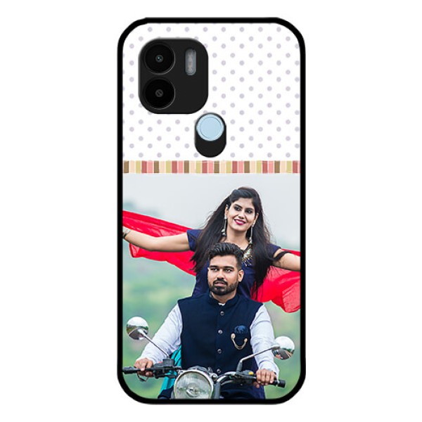 Poco C50 Photo Printing on Glass Case - Cute Family Design