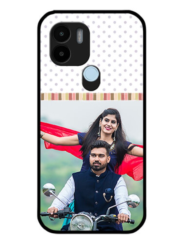 Custom Poco C50 Photo Printing on Glass Case - Cute Family Design