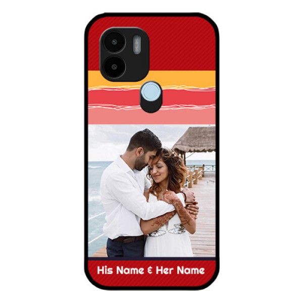 Poco C50 Custom Glass Mobile Case - Colorful Case Design