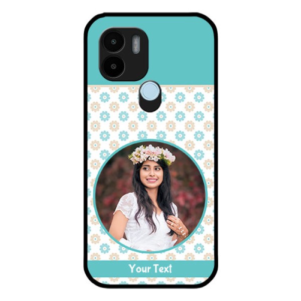 Poco C50 Custom Glass Mobile Case - Beautiful Flowers Design