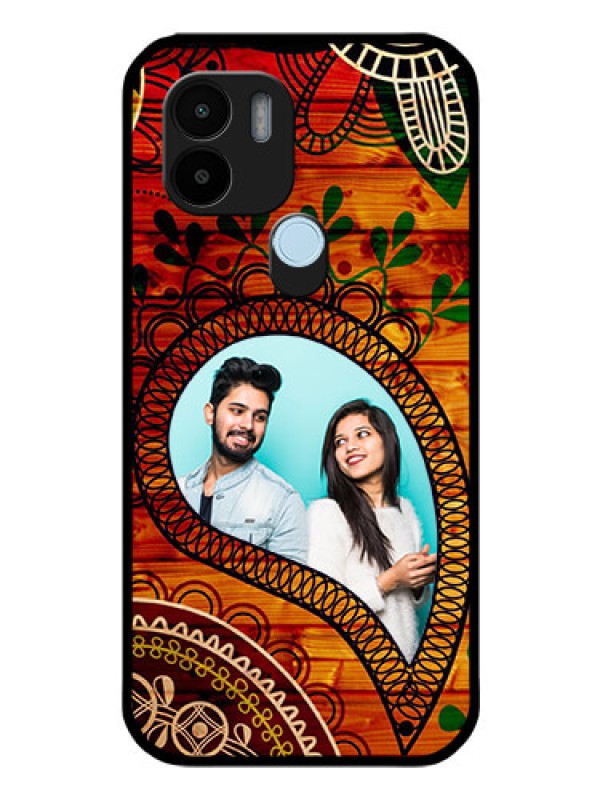 Custom Poco C50 Personalized Glass Phone Case - Abstract Colorful Design