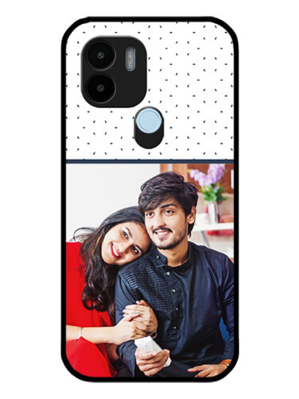 Custom Poco C50 Personalized Glass Phone Case - Premium Dot Design