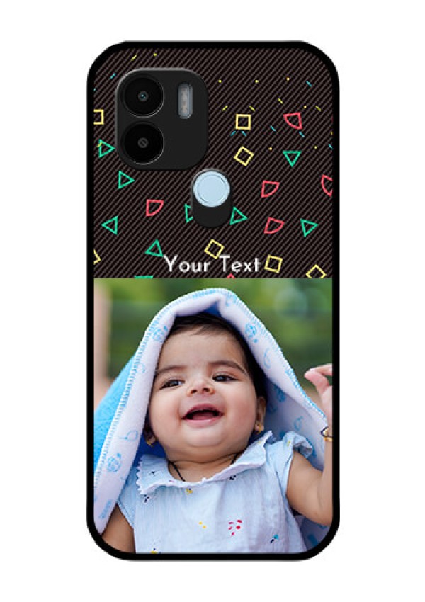 Poco C50 Custom Glass Phone Case - with confetti birthday design