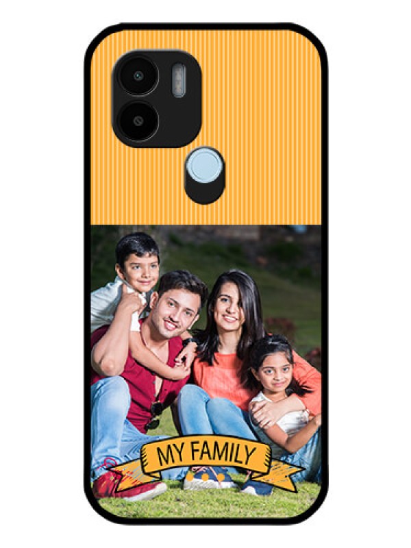 Custom Poco C50 Custom Glass Phone Case - My Family Design