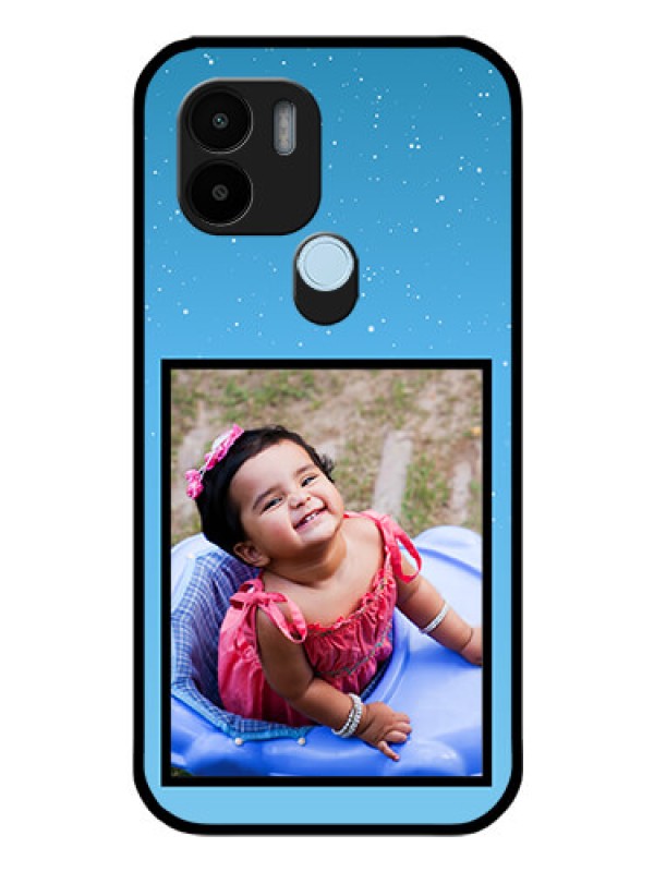 Custom Poco C50 Custom Glass Mobile Case - Wave Pattern Colorful Design