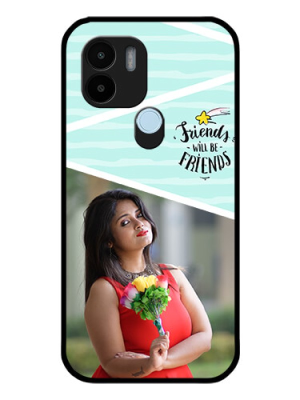 Custom Poco C50 Custom Glass Phone Case - Friends Picture Icon Design