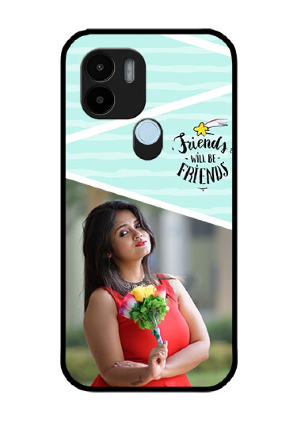 Poco C50 Custom Glass Phone Case - Friends Picture Icon Design
