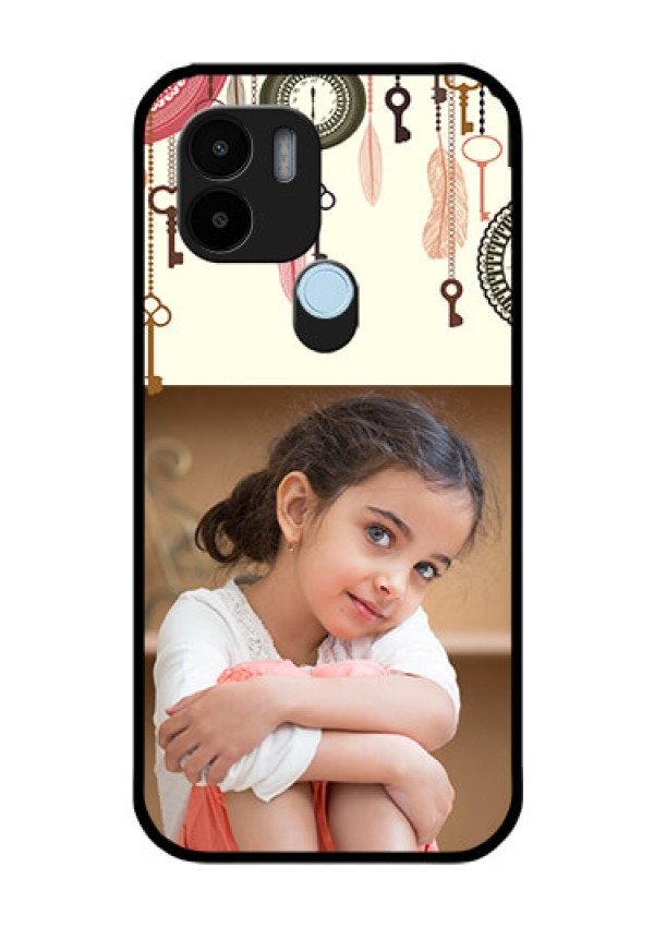 Poco C50 Custom Glass Mobile Case - Boho Style Design