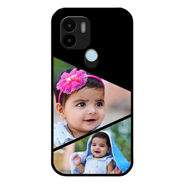 Poco C50 Custom Glass Phone Case - Semi Cut Design