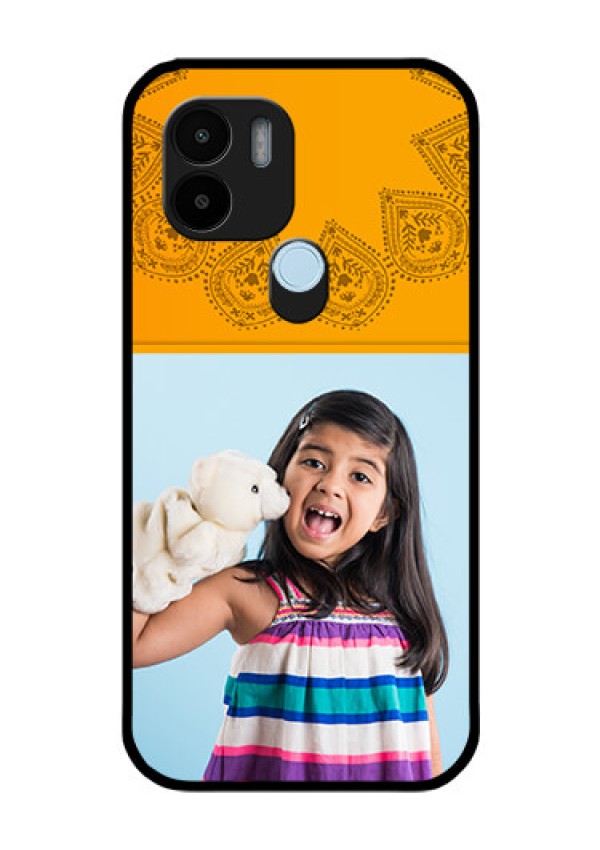 Poco C50 Personalized Glass Phone Case - Photo Wedding Design