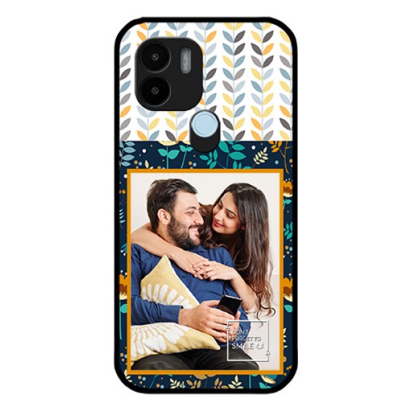 Poco C50 Custom Glass Mobile Case - Pattern Design