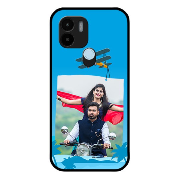 Poco C50 Custom Glass Mobile Case - Traveller Design