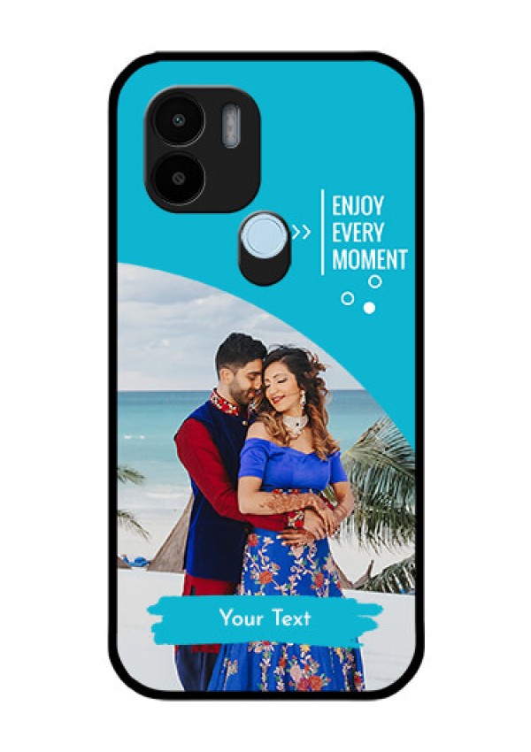 Poco C50 Custom Glass Mobile Case - Happy Moment Design
