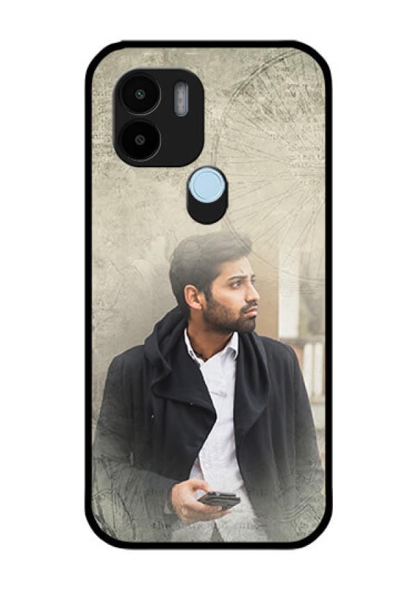 Poco C50 Custom Glass Phone Case - with vintage design