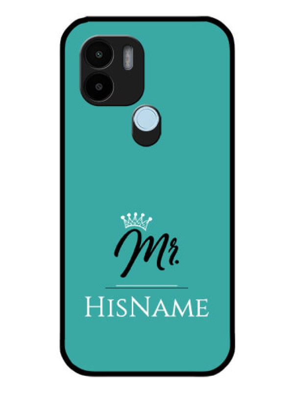 Custom Poco C50 Custom Glass Phone Case Mr with Name