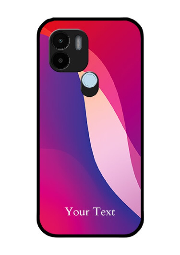 Poco C50 Personalized Glass Phone Case - Digital abstract Overlap Design