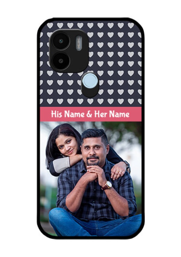 Poco C51 Custom Glass Mobile Case - Love Symbols Design