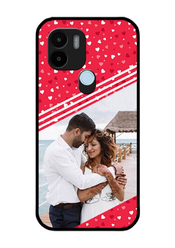Poco C51 Custom Glass Mobile Case - Valentines Gift Design
