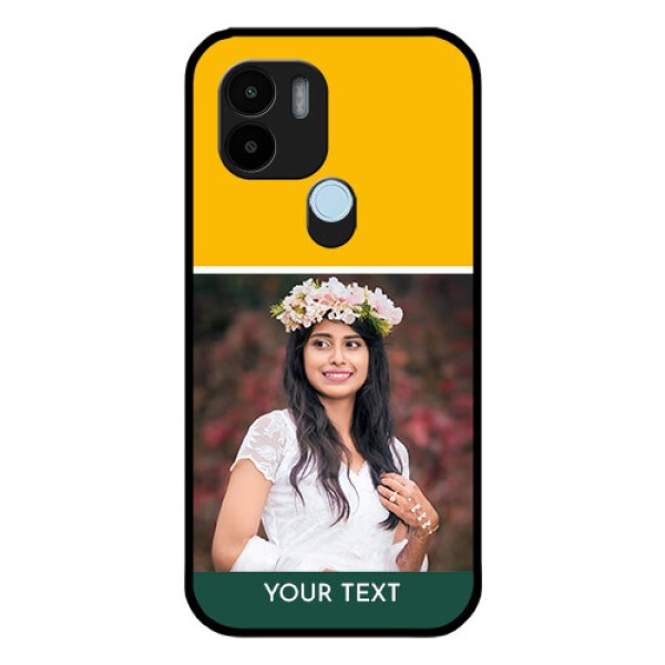 Poco C51 Photo Printing on Glass Case - Love You Design