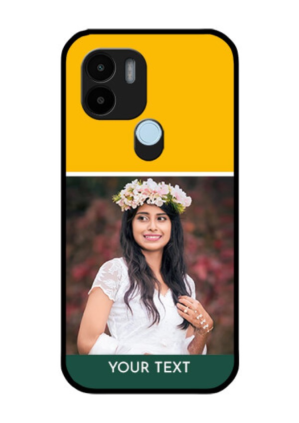 Poco C51 Photo Printing on Glass Case - Love You Design