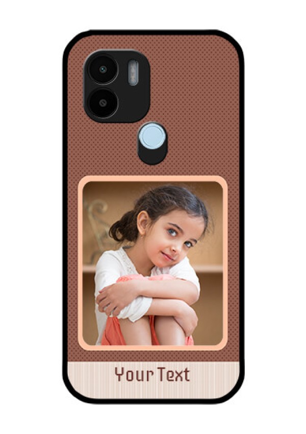 Poco C51 Custom Glass Phone Case - Simple Pic Upload Design