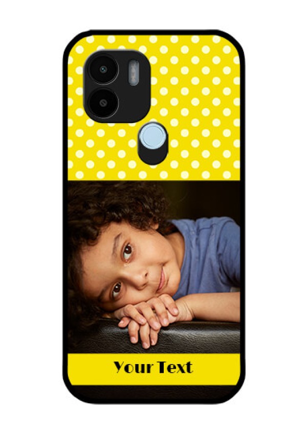 Poco C51 Custom Glass Phone Case - Bright Yellow Case Design