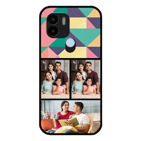 Poco C51 Custom Glass Phone Case - Bulk Pic Upload Design