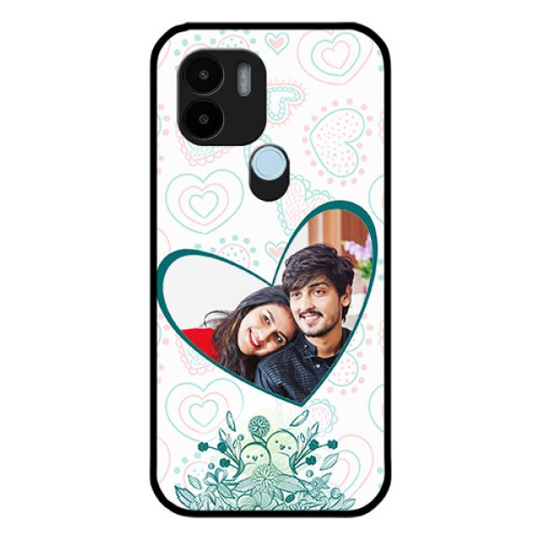 Poco C51 Photo Printing on Glass Case - Premium Couple Design