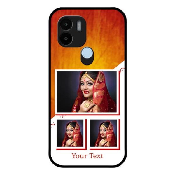 Poco C51 Custom Glass Phone Case - Wedding Memories Design