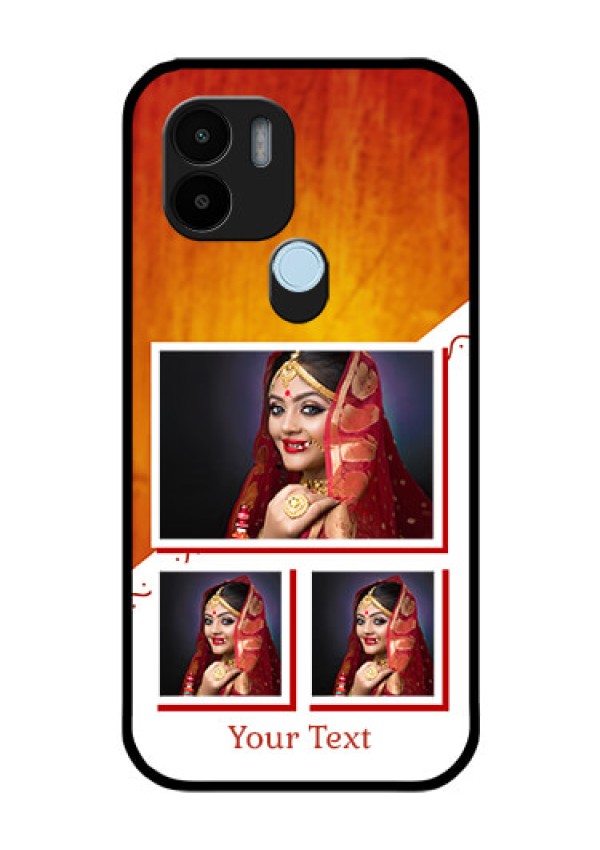 Poco C51 Custom Glass Phone Case - Wedding Memories Design
