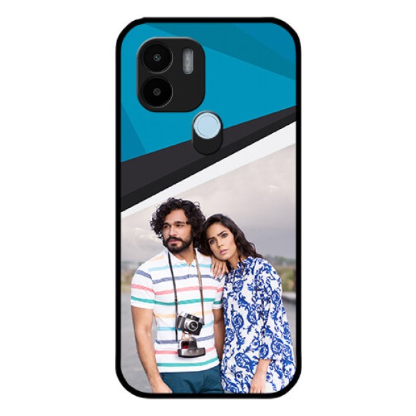 Poco C51 Photo Printing on Glass Case - Simple Pattern Photo Upload Design Poco C51 Photo Printing on Glass Case - Simple Pattern Photo Upload Design