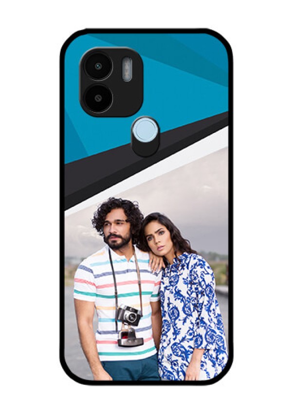 Poco C51 Photo Printing on Glass Case - Simple Pattern Photo Upload Design