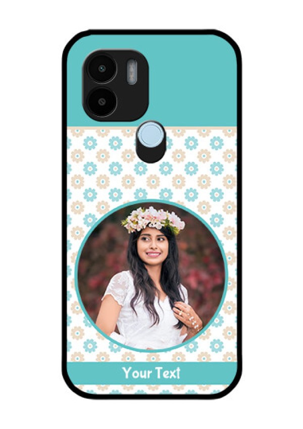 Poco C51 Custom Glass Mobile Case - Beautiful Flowers Design