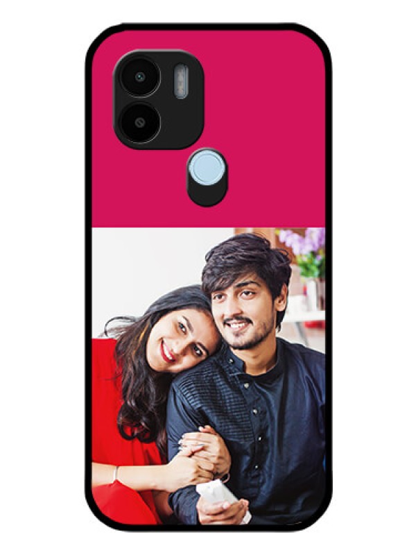 Custom Poco C51 Custom Glass Mobile Case - Anniversary Cover Design