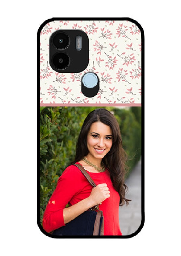 Poco C51 Custom Glass Phone Case - Premium Floral Design