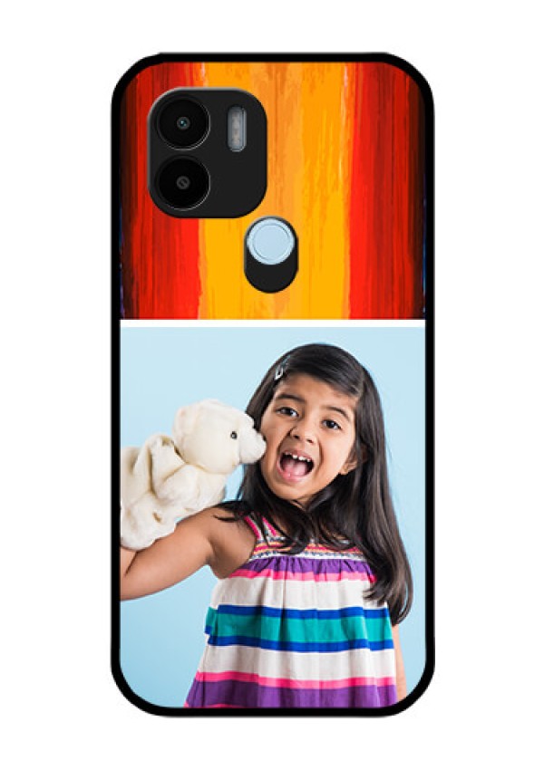 Poco C51 Personalized Glass Phone Case - Multi Color Design