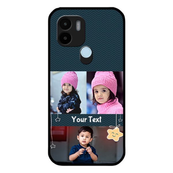 Poco C51 Custom Glass Mobile Case - Hanging Stars Design